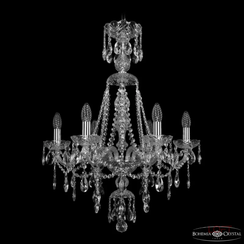 Подвесная люстра Bohemia Ivele Crystal 1415 1415/6/200/XL-77 Ni