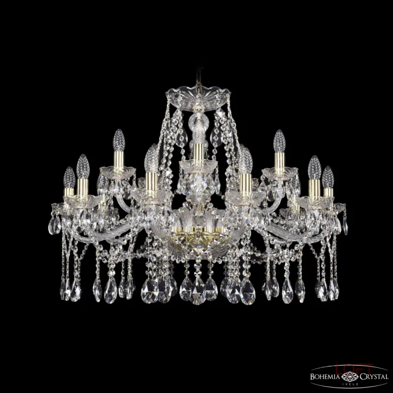 Подвесная люстра Bohemia Ivele Crystal 1413 1413/10+5/300 G Подвесная люстра Bohemia Ivele Crystal 1413 1413/10+5/300 G
