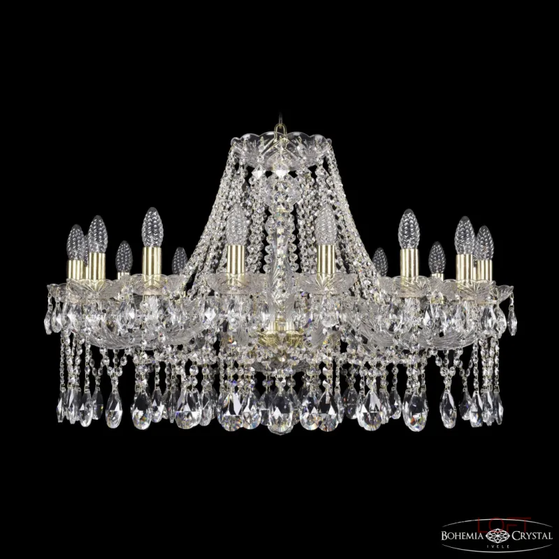Подвесная люстра Bohemia Ivele Crystal 1413 1413/16/300 G