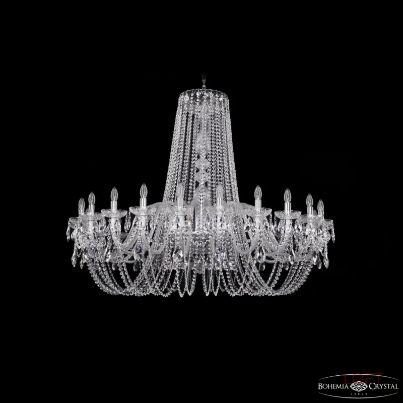 Подвесная люстра Bohemia Ivele Crystal 1402 1402/24/530 Ni Подвесная люстра Bohemia Ivele Crystal 1402 1402/24/530 Ni