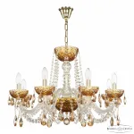 Подвесная люстра Bohemia Ivele Crystal 5402 5402/8/240 G Amber/M-1F K721