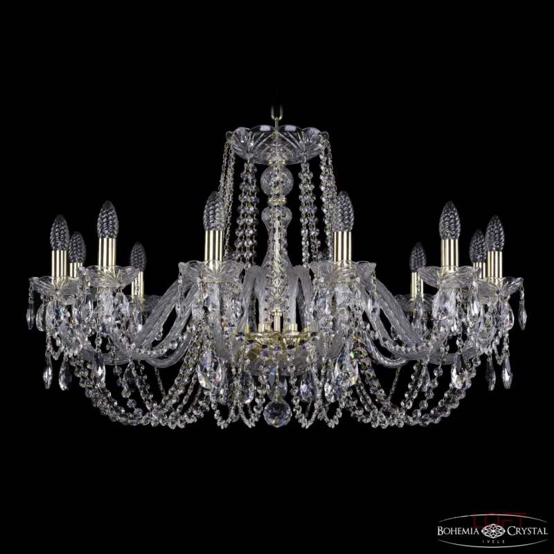 Подвесная люстра Bohemia Ivele Crystal 1402 1402/12/300 G Подвесная люстра Bohemia Ivele Crystal 1402 1402/12/300 G