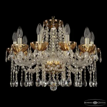 Подвесная люстра Bohemia Ivele Crystal 5413 5413/10/200 G Amber/M-1H Подвесная люстра Bohemia Ivele Crystal 5413 5413/10/200 G Amber/M-1H