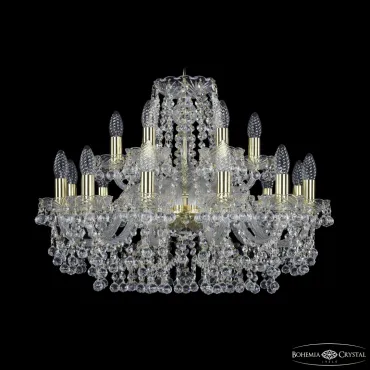 Подвесная люстра Bohemia Ivele Crystal 1409 1409/12+6/240 G Подвесная люстра Bohemia Ivele Crystal 1409 1409/12+6/240 G