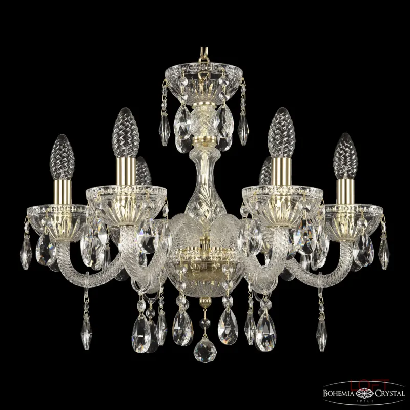 Подвесная люстра Bohemia Ivele Crystal 5417 5417/6/165 G Clear/M-1G Подвесная люстра Bohemia Ivele Crystal 5417 5417/6/165 G Clear/M-1G