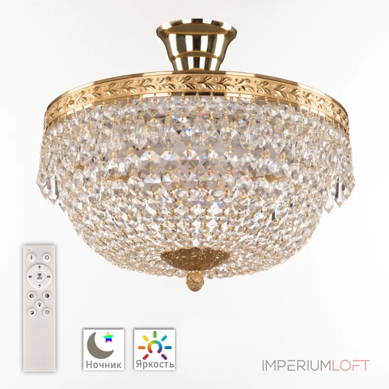 Потолочная люстра Bohemia Ivele Crystal 1901 19011/35IV/LED-DIM G Потолочная люстра Bohemia Ivele Crystal 1901 19011/35IV/LED-DIM G