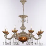 Подвесная люстра Bohemia Ivele Crystal AL7801 AL78101P/8/250 A WMG P Amber/M-1F