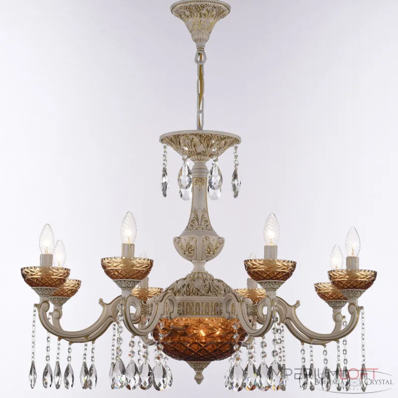 Подвесная люстра Bohemia Ivele Crystal AL7801 AL78101P/8/250 A WMG P Amber/M-1F