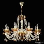 Подвесная люстра Bohemia Ivele Crystal 5402 5402/8/240 G Amber/M-1F K721