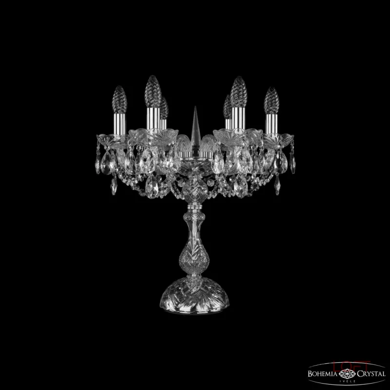 Настольная лампа Bohemia Ivele Crystal 1402 1402L/6/141-47 Ni