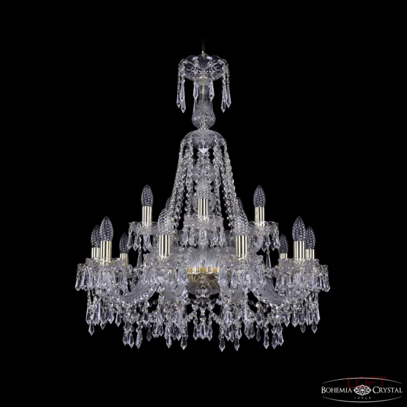 Подвесная люстра Bohemia Ivele Crystal 1403 1403/10+5/240/XL-80 G
