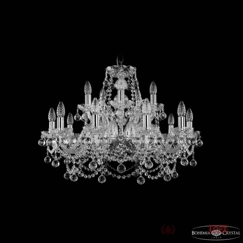 Люстра Bohemia Ivele Crystal 1411 1411/10+5/240 Ni Balls от ImperiumLoft