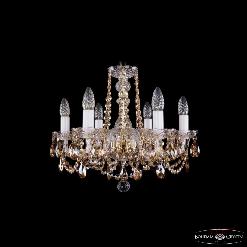 Подвесная люстра Bohemia Ivele Crystal 1402 1402/6/160 G R721 Подвесная люстра Bohemia Ivele Crystal 1402 1402/6/160 G R721