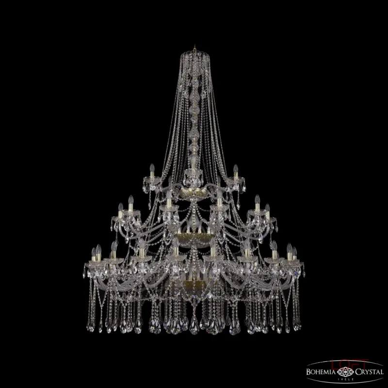 Подвесная люстра Bohemia Ivele Crystal 1413 1413/20+10+5/530/h-201/3d G