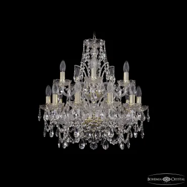 Подвесная люстра Bohemia Ivele Crystal 1411 1411/10+5/195/2d G Подвесная люстра Bohemia Ivele Crystal 1411 1411/10+5/195/2d G
