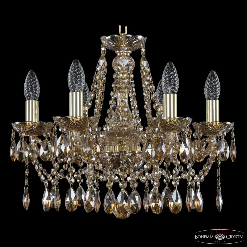 Подвесная люстра Bohemia Ivele Crystal 1413 1413/6/165 G M721 Подвесная люстра Bohemia Ivele Crystal 1413 1413/6/165 G M721