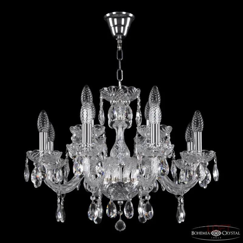 Подвесная люстра Bohemia Ivele Crystal 117 117/8+4/195 Ni Подвесная люстра Bohemia Ivele Crystal 117 117/8+4/195 Ni