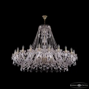 Подвесная люстра Bohemia Ivele Crystal 1411 1411/24/530 G Подвесная люстра Bohemia Ivele Crystal 1411 1411/24/530 G