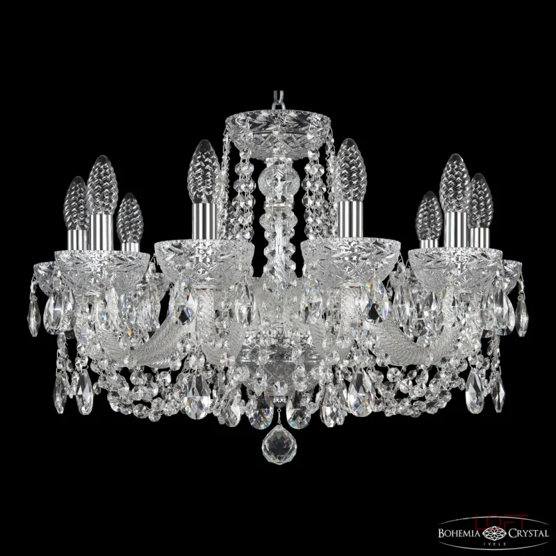 Подвесная люстра Bohemia Ivele Crystal 5402 5402/10/195 Ni Clear/M-1F Подвесная люстра Bohemia Ivele Crystal 5402 5402/10/195 Ni Clear/M-1F