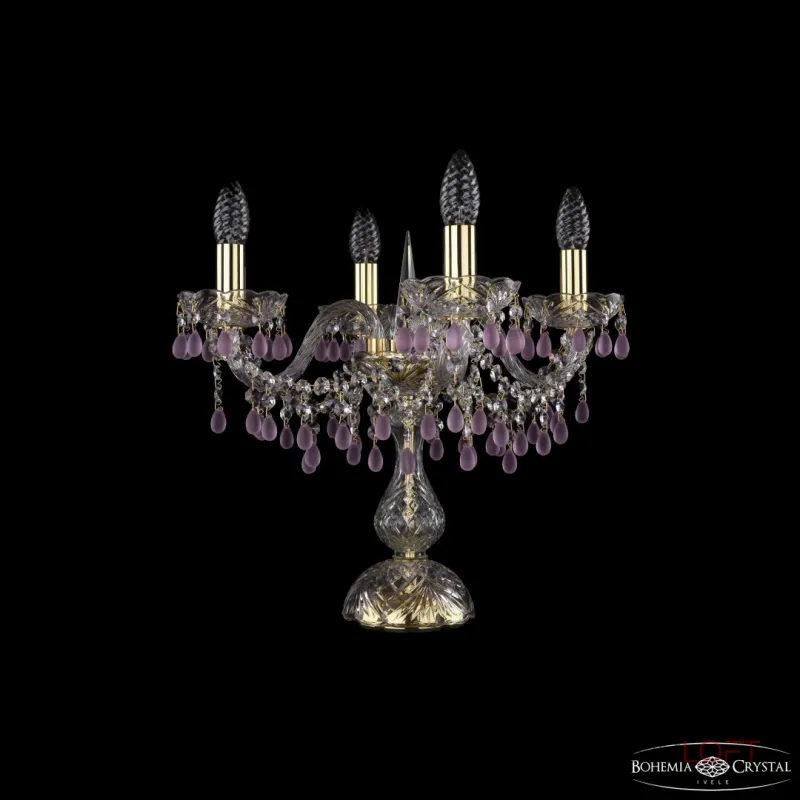 Настольная лампа Bohemia Ivele Crystal 1410 1410L/4/141-39 G V7010 Настольная лампа Bohemia Ivele Crystal 1410 1410L/4/141-39 G V7010