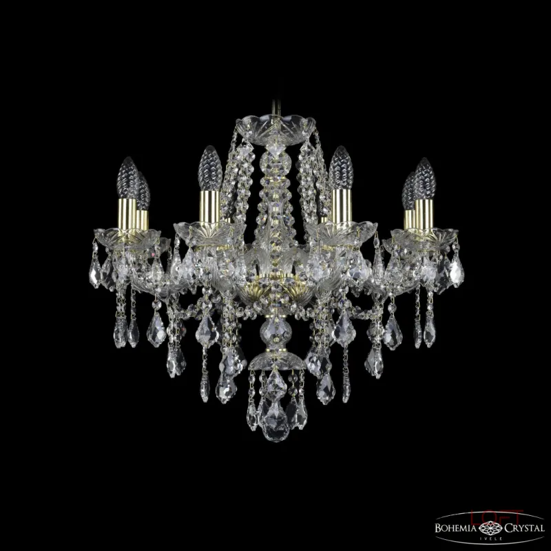 Подвесная люстра Bohemia Ivele Crystal 1415 1415/8/200 G Leafs Подвесная люстра Bohemia Ivele Crystal 1415 1415/8/200 G Leafs