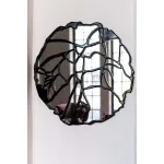Настенное зеркало Bountyhome Рутс Блэк mv412-black