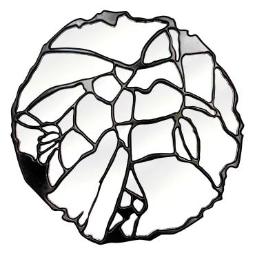 Настенное зеркало Bountyhome Рутс Блэк mv412-black Настенное зеркало Bountyhome Рутс Блэк mv412-black