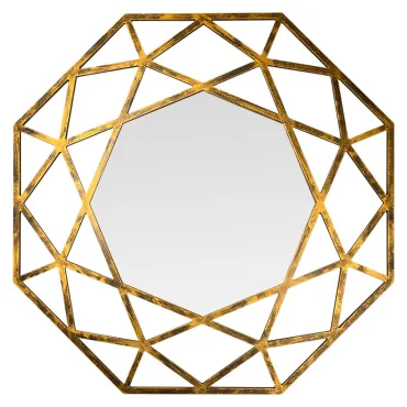 Настенное зеркало Bountyhome Тисси Голд mv268-gold