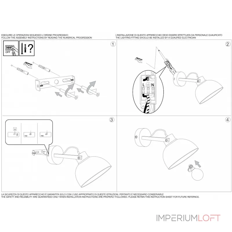 Бра Ideal Lux Titti TITTI AP1 ROSSO