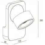 Бра Donolux DL18619 DL18619/01WW-R White
