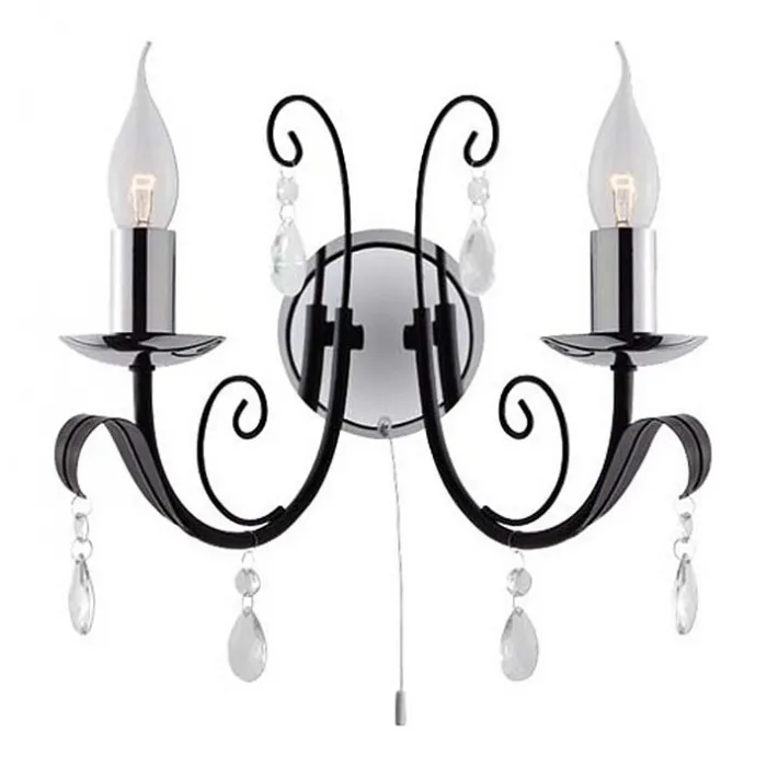 Бра Arte Lamp Romana A1742AP-2BK от ImperiumLoft