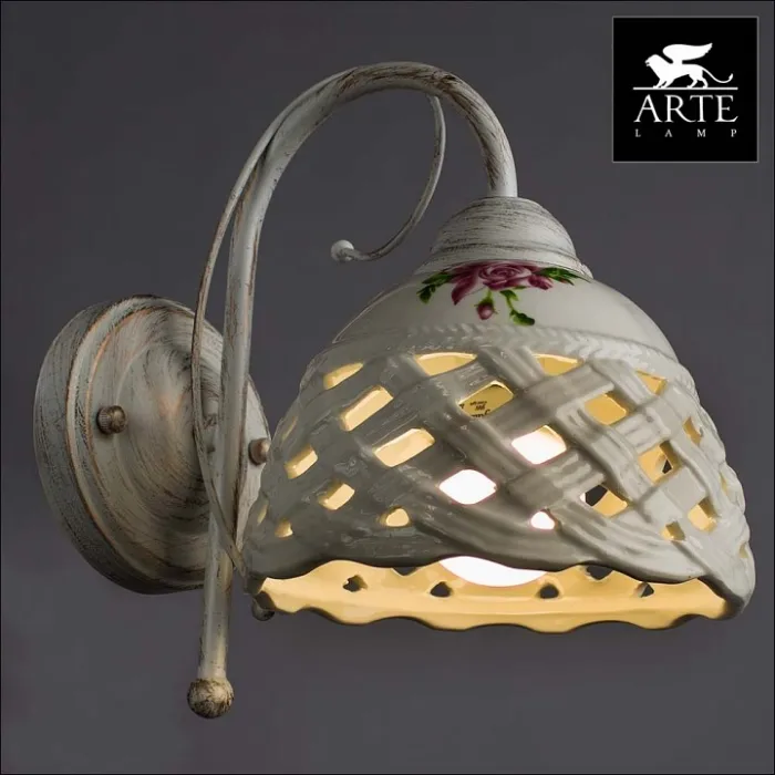 Бра Arte Lamp Wicker A6616AP-1WG от ImperiumLoft