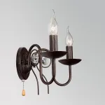 Бра Eurosvet 60018 60018/2 черный с золотом от ImperiumLoft