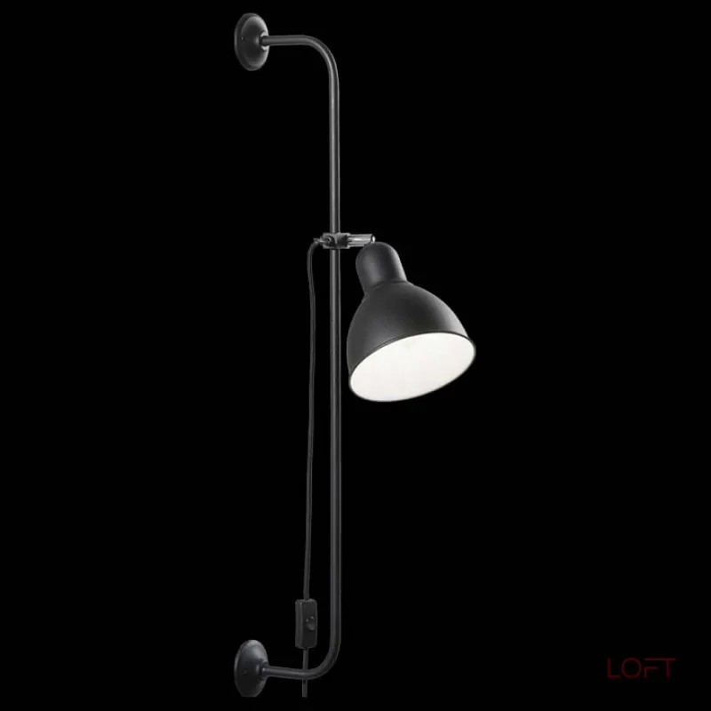 Бра Ideal Lux Shower SHOWER AP1 NERO