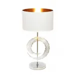 Настольная лампа Lumina Deco Fabi LDT 5531 CHR+WT от ImperiumLoft
