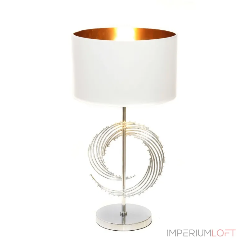 Настольная лампа Lumina Deco Fabi LDT 5531 CHR+WT Настольная лампа Lumina Deco Fabi LDT 5531 CHR+WT