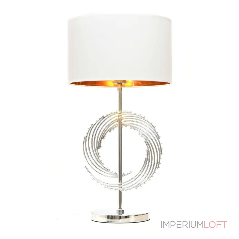 Настольная лампа Lumina Deco Fabi LDT 5531 CHR+WT Настольная лампа Lumina Deco Fabi LDT 5531 CHR+WT