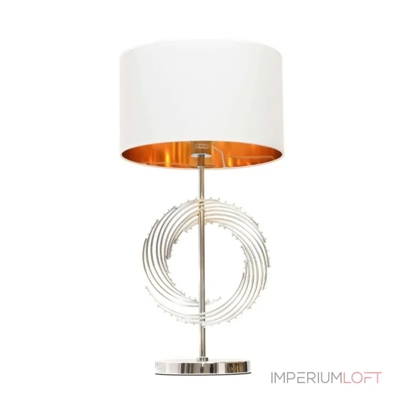 Настольная лампа Lumina Deco Fabi LDT 5531 CHR+WT Настольная лампа Lumina Deco Fabi LDT 5531 CHR+WT