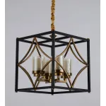 Подвесная люстра Lumina Deco Quadrato LDP 1223-4 BK+MD