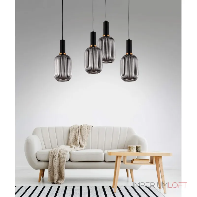 Подвесной светильник Lumina Deco Rico LDP 1218-1 GY+BK Подвесной светильник Lumina Deco Rico LDP 1218-1 GY+BK