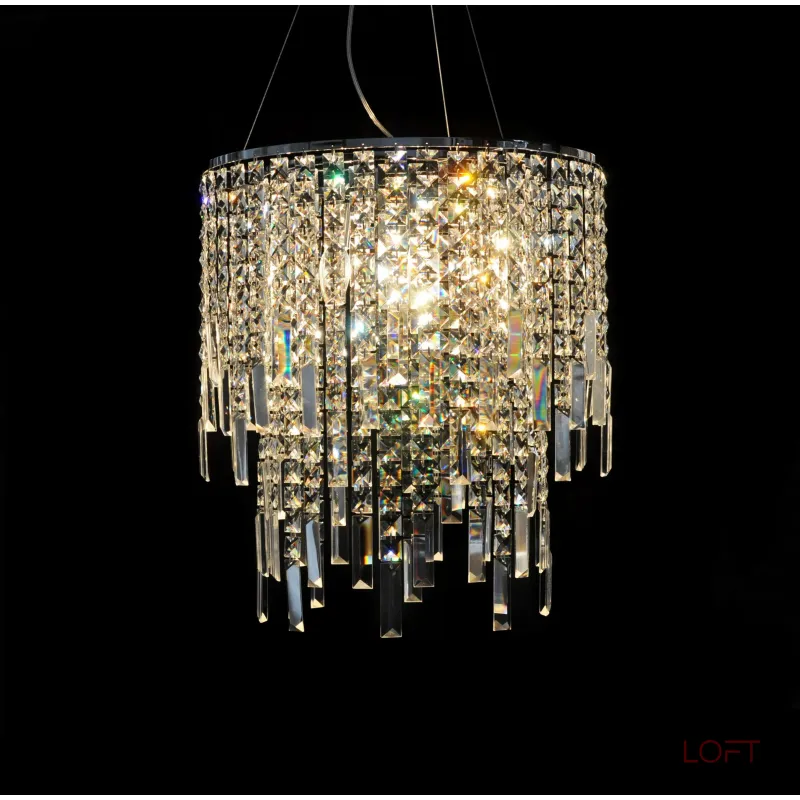 Подвесная люстра Lumina Deco Zucchero 350 LDP 2159-350 CHR