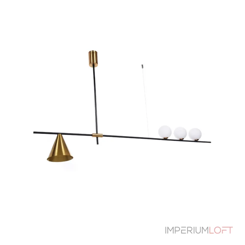 Подвесной светильник Lumina Deco Renzo LDP 6043-4 BK+MD