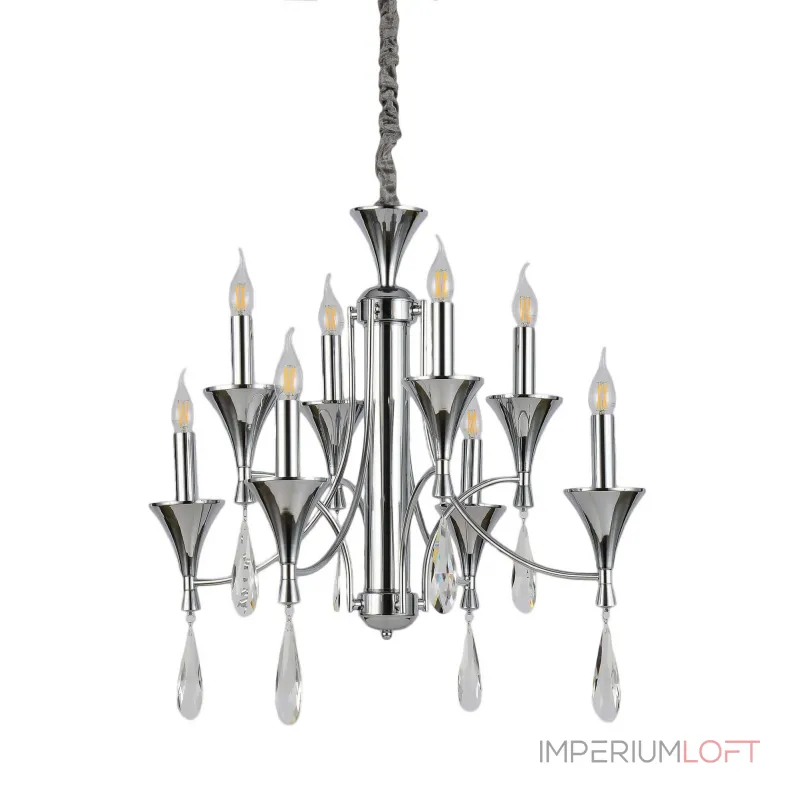 Подвесная люстра Lumina Deco Libero LDP 1230-8 CHR