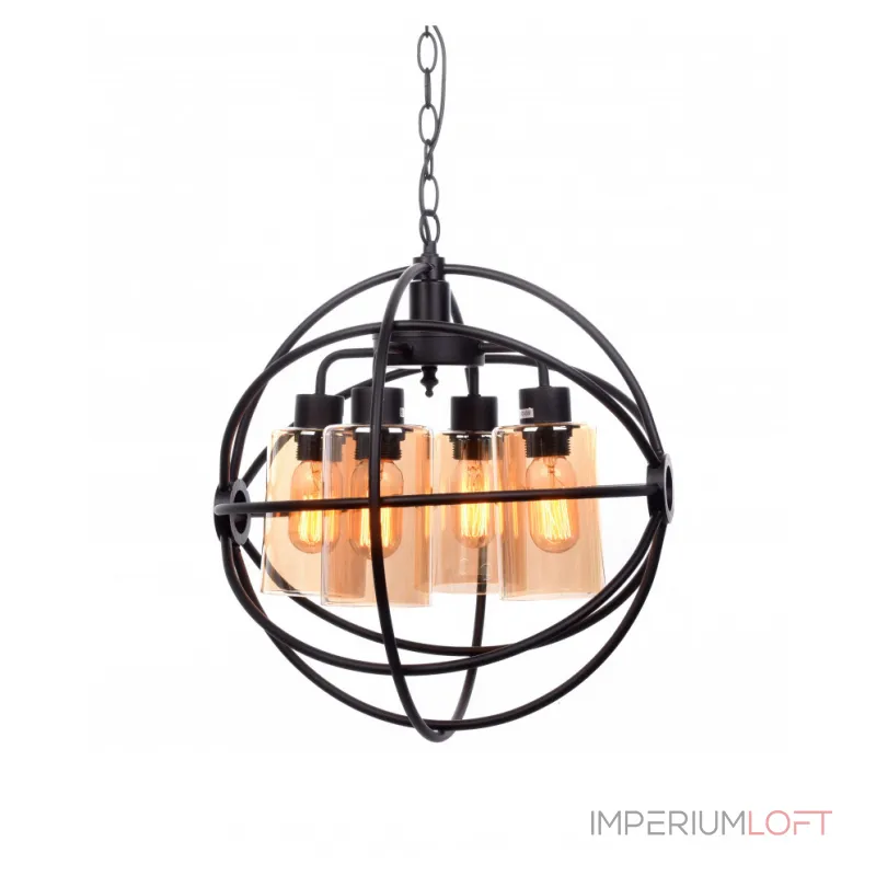 Подвесной светильник Lumina Deco Stradi LDP 11509-4 BK