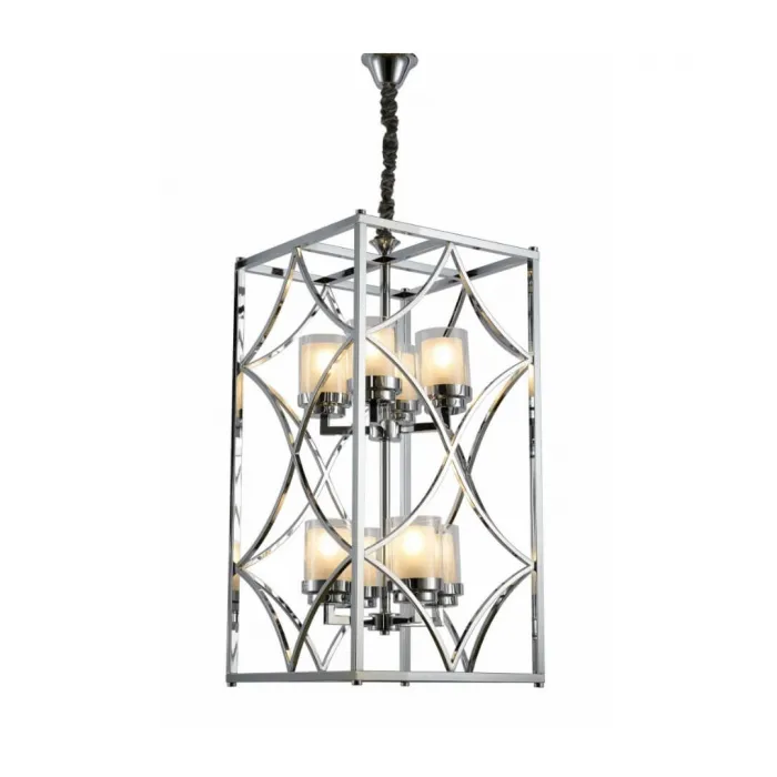 Подвесная люстра Lumina Deco Quadrato LDP 1223-8 CHR от ImperiumLoft