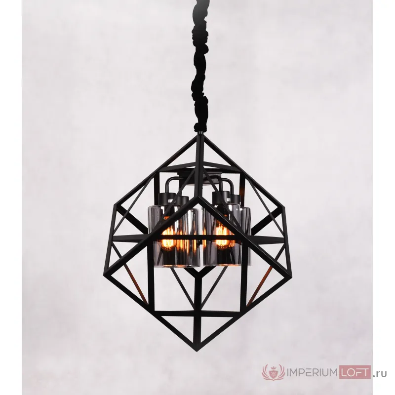 Подвесной светильник Lumina Deco Brutte LDP 11339-4 BK от ImperiumLoft