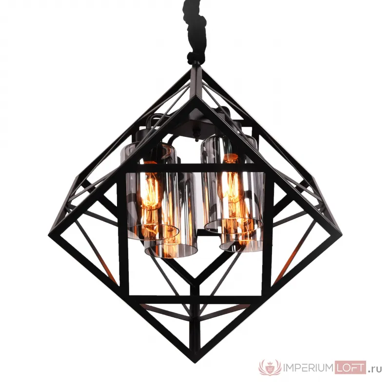 Подвесной светильник Lumina Deco Brutte LDP 11339-4 BK от ImperiumLoft