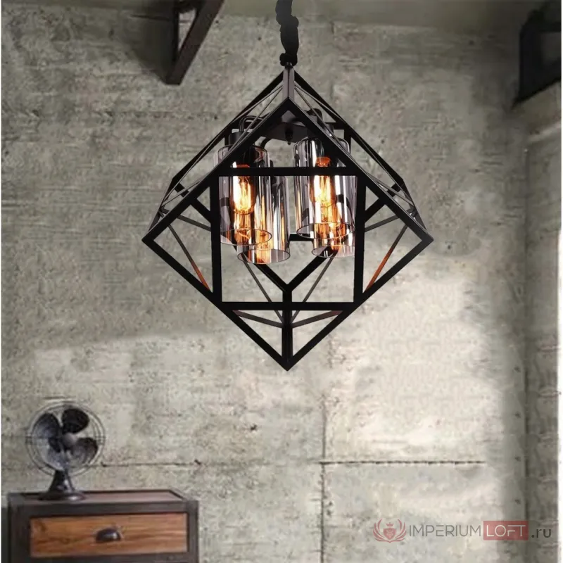Подвесной светильник Lumina Deco Brutte LDP 11339-4 BK от ImperiumLoft