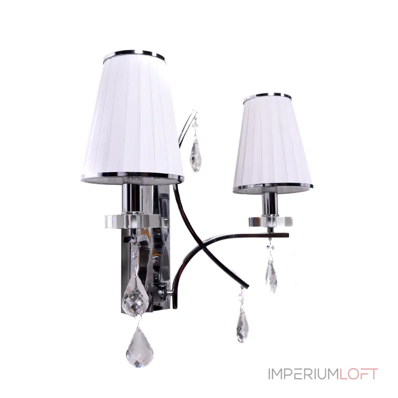 Бра Lumina Deco Glamour LDW 66247-2 WT+CHR Бра Lumina Deco Glamour LDW 66247-2 WT+CHR