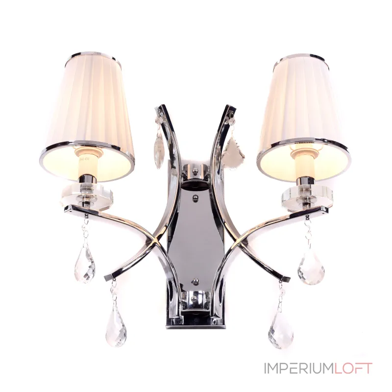 Бра Lumina Deco Glamour LDW 66247-2 WT+CHR Бра Lumina Deco Glamour LDW 66247-2 WT+CHR